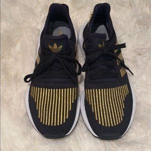 Womens adidas black & gold